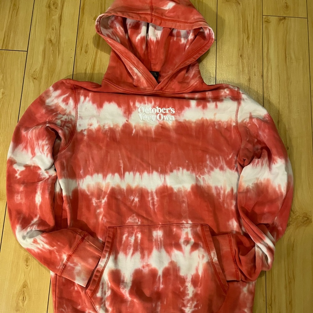 Red Tie-Dye Hoodie